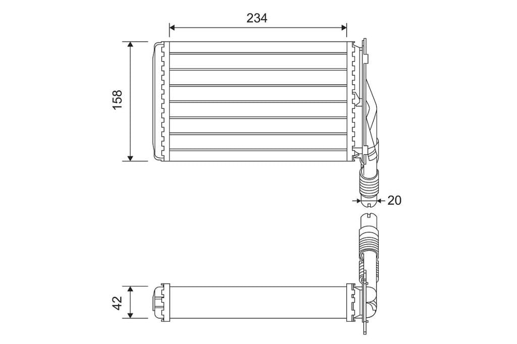 Radiateur de chauffage VALEO 812223